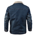 OEM Custom Customs Blue Denim Jacket Broderie